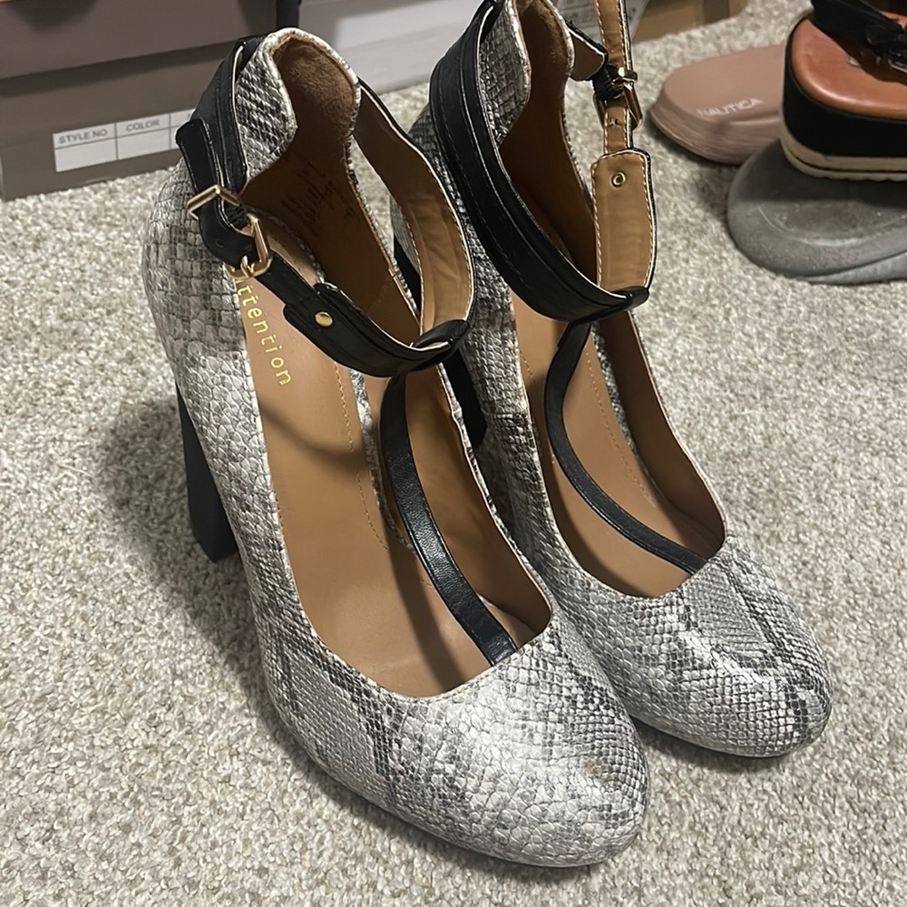 Animal print heels